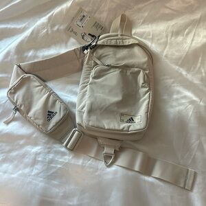 Adidas Essentials 2 Sling Crossbody Alumna Beige/Grey Four